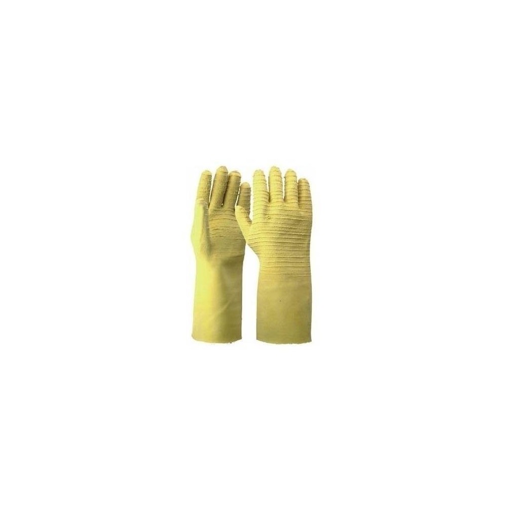 Guante Látex Rugoso - Baño Completo Largo 35 Cm.