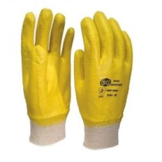 Guante Nitrilo Amarillo  Baño Completo Con Puño Tejido  Liviano. Art.gnit/L005 - T/10 – Marca Segod.