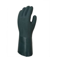 Guante Pvc Verde Industrial  Liviano - Largo 30 Cm. Para Hidrocarburo - T/10 - Aspero