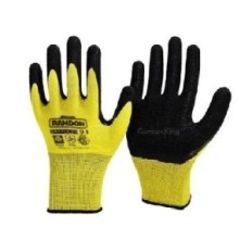 Guante Tejido G13 De Algodón/Poliester - Con Baño De Latex Rugoso - Modelo Garra Ii - Talle 9 - Marca Randon.
