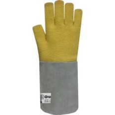 Guante De Terrycloth  Tejido Con Kevlar  Puño De Cuero De 20 Cm  40Cm