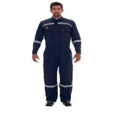 Mameluco Ignifugo C/ Bandas Reflectivas – Mod. 60%/Alg. 38%/Antiestatico/2%. Gris Claro - 8 Oz/ Yd2 - Modelo Mod. 180 - Marca