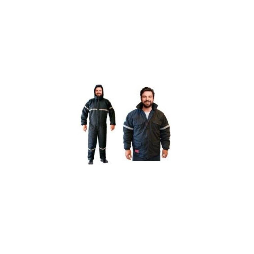 Mameluco Ignifugo Termico - C/ Ref. Y Capucha Desm. – 88% Alg. Retar./ 12% Polia.azul Marino - 6.80 Oz/ Yd2 - Modelo Jupiter