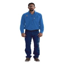 Pantalon Ignifugo S/ Bandas Reflectivas – 100% Algodón Retar. - Azul Marino - 6.80 Oz/ Yd2 - Modelo Cteh - Marca Saavedra