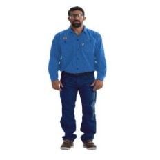 Pantalon Ignifugo S/ Bandas Reflectivas – 100% Algodón Retar. - Azul Marino - 6.80 Oz/ Yd2 - Modelo Cteh - Marca Saavedra