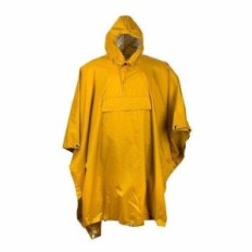 Poncho Para Lluvia  Espesor 0 10 Mm – 100% Pvc. Medida 50 X 80 Cm Marca Work Safe. Talle Unico.