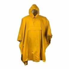 Poncho Para Lluvia  Espesor 0 10 Mm – 100% Pvc. Medida 50 X 80 Cm Marca Work Safe. Talle Unico.