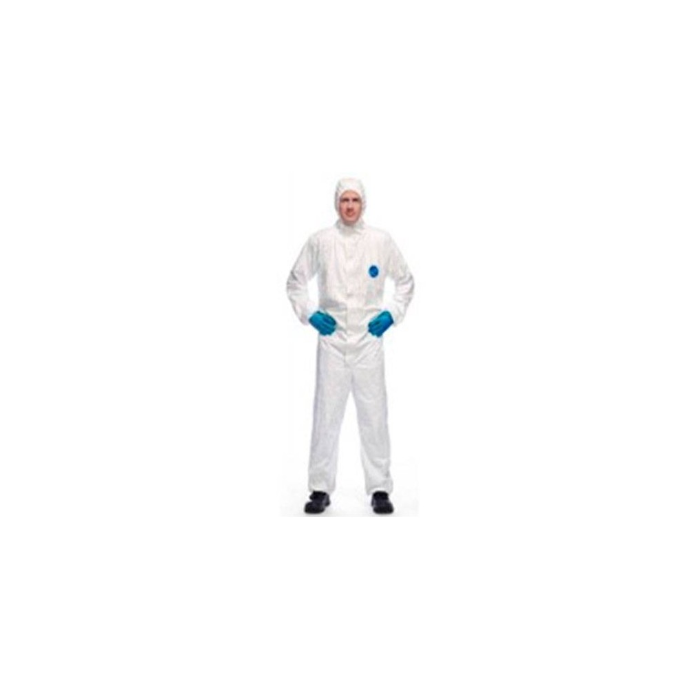 Mameluco Descartable De Polietileno  Laminado - Blanco 48 Gr/M 2 - Con Cierre - Talle L