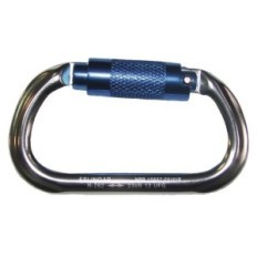 Mosqueton Carabinero De 18 Mm. Con Triple Traba En Aluminio. Art. Mos-002