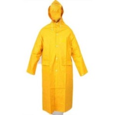 Capa De Pvc - Para Lluvia - Mod. Clasico - Color Amarillo - Espesor 0 45 Mm -. Talle S
