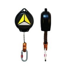 Dispositivo Anticaida Retractil - Cinta Plana De 25 Mm Con Amortiguador Y Mosqueton Carabinero - Largo 6 Mt. - Art. 308.