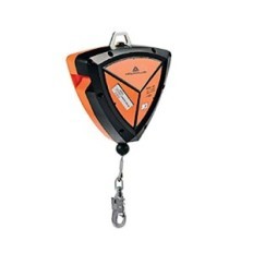 Dispositivo Anticaida Retractil - Cinta Plana De 25 Mm Con Amortiguador Y Mosqueton Carabinero - Largo 8 Mt.