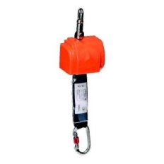 Dispositivo Anticaida Retractil - Cinta Plana De 50 Mm Con Amortiguador Y Mosqueton Carabinero - Largo 2 5 Mt. - Art. 306.
