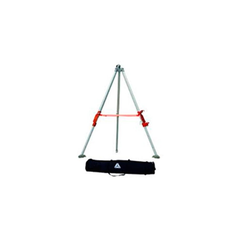 Tripode De Aluminio Con Viento Para 1 Usuario - Altura Regulable De 1 20 A 1 97 Mt. - Incluye Bolso Para Transporte