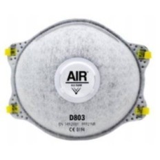 Respirador Descartable D803 Ffp2 Nr . N95 Con Valvula Y Carbon Activado Para Particulas Solidas Y Liquidas Y Para Vapores