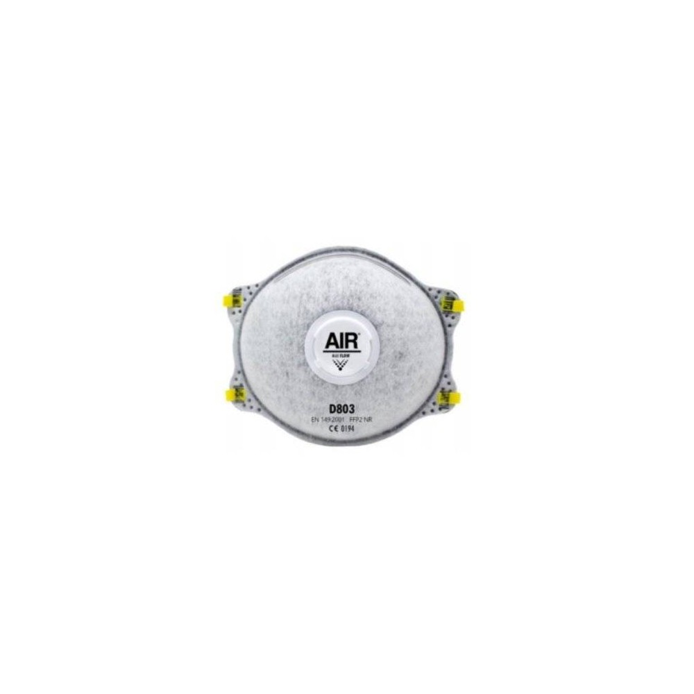 Respirador Descartable D804 Ffp2 Nr . N95 Con Valvula Y Carbon Activado Para Particulas Solidas Y Liquidas - Para Gases Acidos
