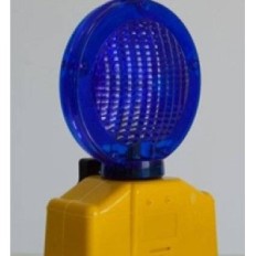 Baliza Intermitente A Led Potente Con Panel Solar Recargable Para Conos Color Azul - Art. Cd 7360-B - Marca Cd.
