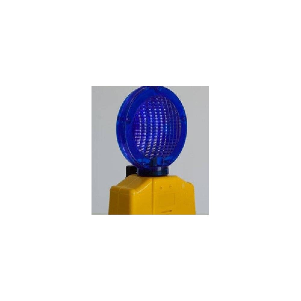 Baliza Intermitente A Led Potente Con Panel Solar Recargable Para Conos Color Azul - Art. Cd 7360-B - Marca Cd.