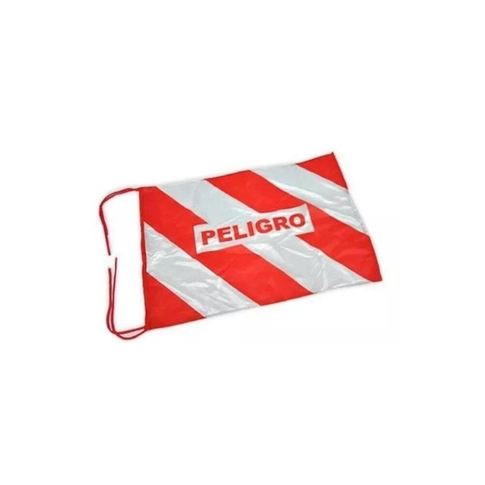 Bandera De Tela Cebrada Roja Y Blanca – Transporte De Carga 70 X 50 Cm. Art. 02057