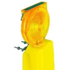 Baliza Intermitente A Led Potente Con Panel Solar Recargable Para Conos Color Amarillo - Art. Cd 7360-Y - Marca Cd.