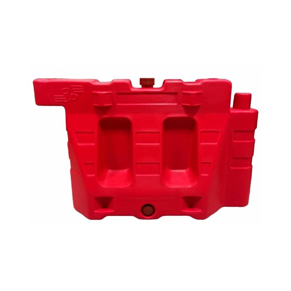Canalizador De Pvc - Color Blanco O Rojo - 80 Cm Altura X 120 Cm Largo Peso 15 Kg. - Sin Reflectivo -Recargable -