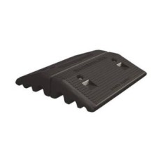 Rampa De Pvc Flexible. Una Sola Pieza. Provisto De 6 Pasacables De Hasta Ø 40 Mm En Su Base - Con Reflectivo - Altura: 9.5 Cm.