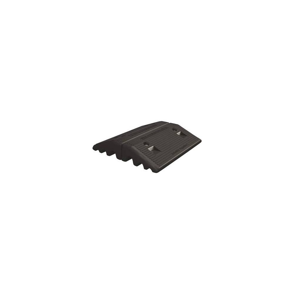 Rampa De Pvc Flexible. Una Sola Pieza. Provisto De 6 Pasacables De Hasta Ø 40 Mm En Su Base - Con Reflectivo - Altura: 9.5 Cm.