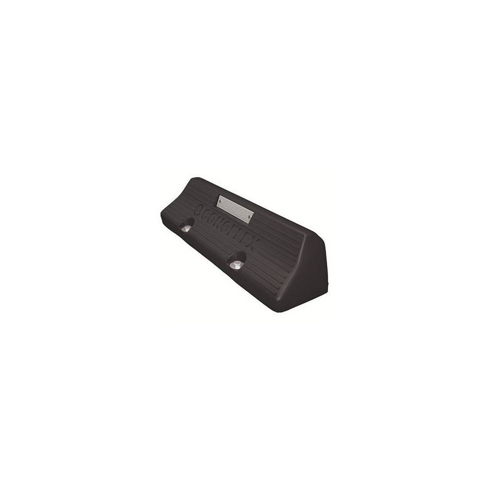 Tope De Estacionamiento De Pvc Flexible. Una Sola Pieza - Con Reflectivos - Altura: 11 Cm - Base: 50 X 15 Cm